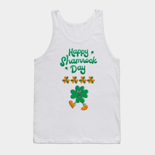 Saint Patricks Day, Happy Shamrock Day Tank Top